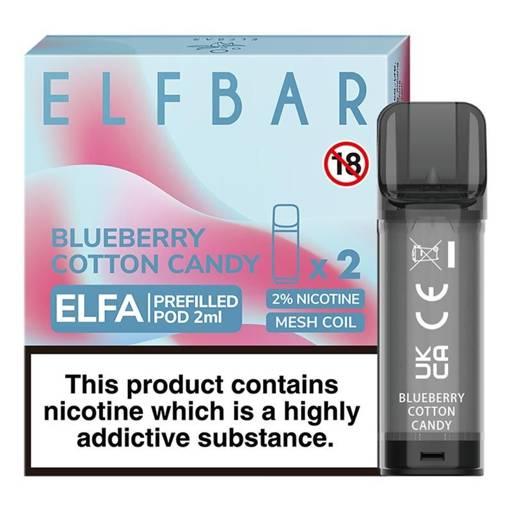 Elf Bar Elfa Prefilled Pods Blueberry Cotton Candy Cloud