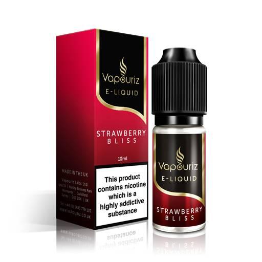 Vapouriz Premium E-liquids - Zero Nicotine (0mg) Strawberry Bliss