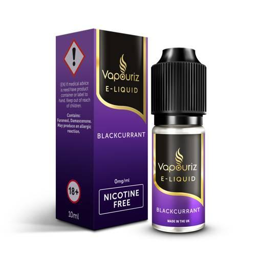 Vapouriz Premium E-liquids - Zero Nicotine (0mg) Blackcurrant 